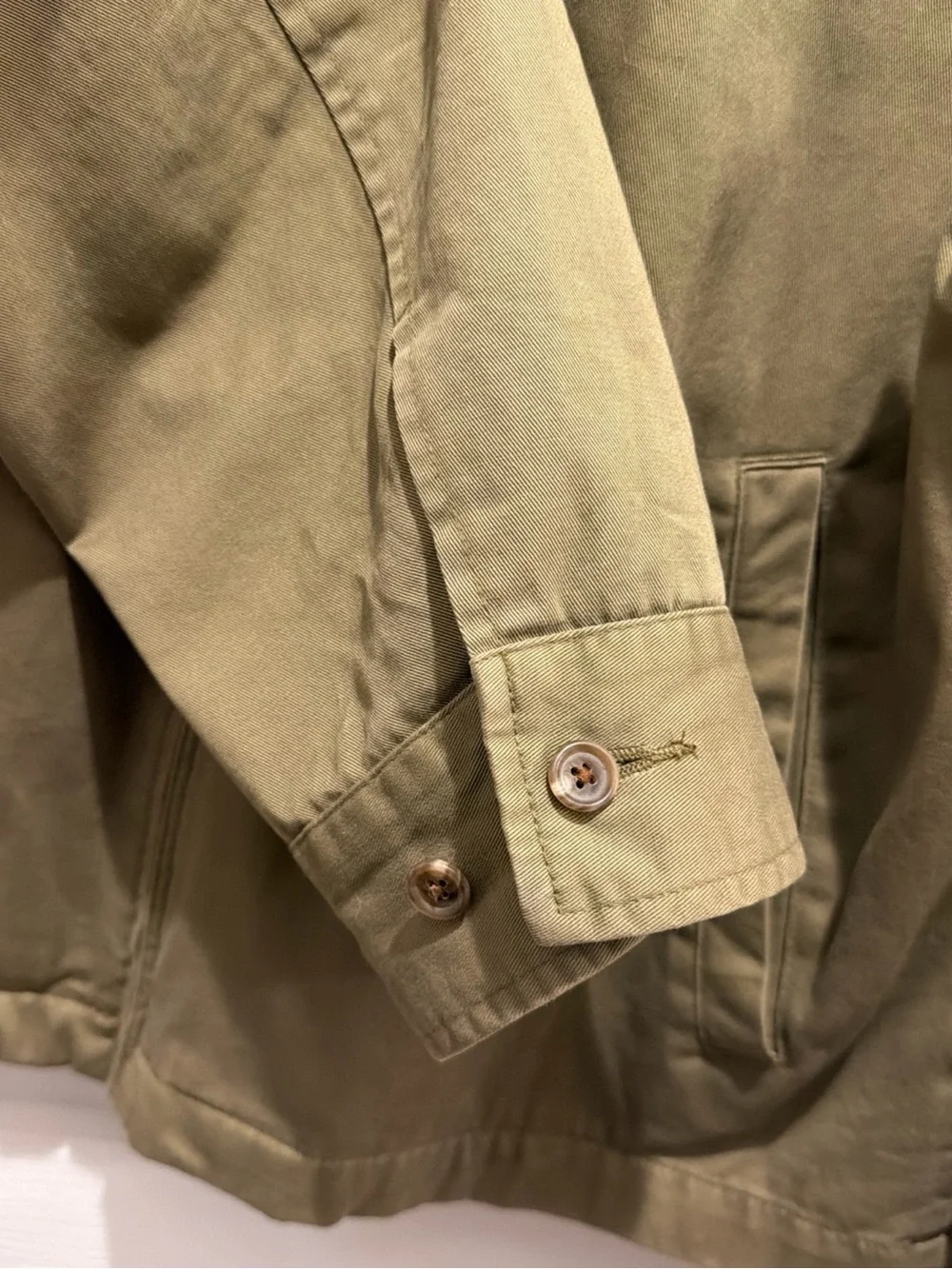 90s Polo Ralph Lauren Harrington jacket Logo Vintage Men's Olive Tone Size XL